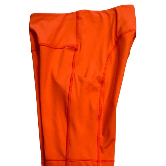 ATHLETA Women Ultimate Stash Pocket 7" Short Size XS Orange EUC Sporty Athletic - Picture 3 of 9